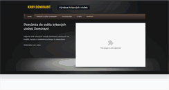 Desktop Screenshot of krby-dominant.cz